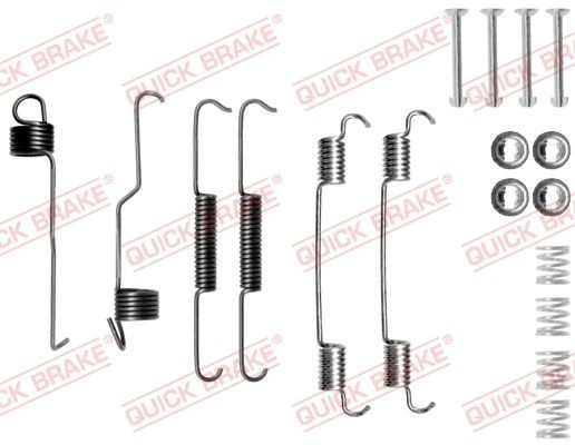  Kit de montagem das sapatas traseiras de tambor Fiat Siena sedan (178) (1996 - 2001) 